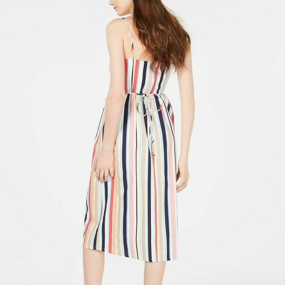 Emerald Sundae XS Blue Red Striped Dress NWT AT71 - Picture 2 of 6